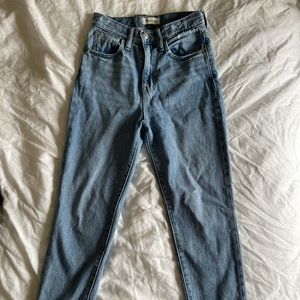 Madewell mom jeans in melva wash
